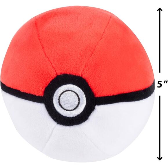Pokémon Poke Ball Plush 5 Inch 2 Pack Weighted Soft Toy Authentic Collectible - Picture 2 of 4